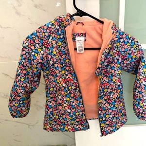 Girls size 5T Oshkosh spring rain jacket
